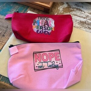 Hot off the press! Set of 2 make-up bags, NWOT